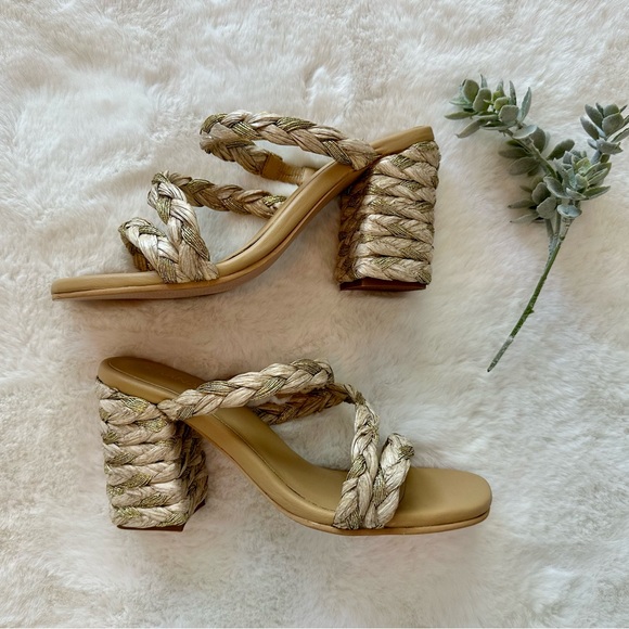 Kaanas | Bali Braided Block Heel - Size 8 - Great Used Condition - 3.5” - Picture 1 of 5